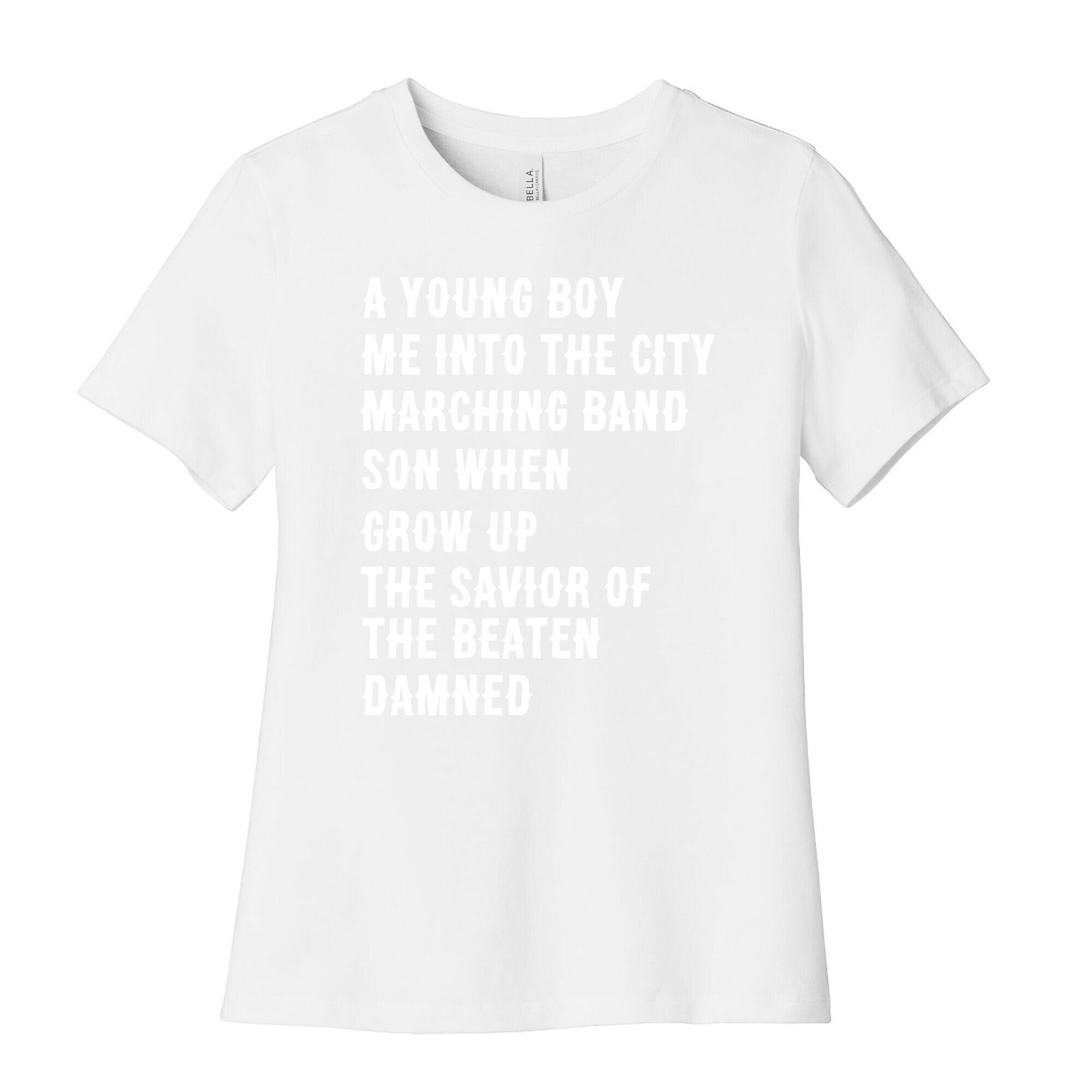 When I Was a Young Boy (1 of 2 pair) Women's Cotton Tee